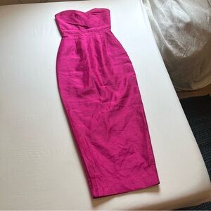 Elegant Strapless Pink Dress